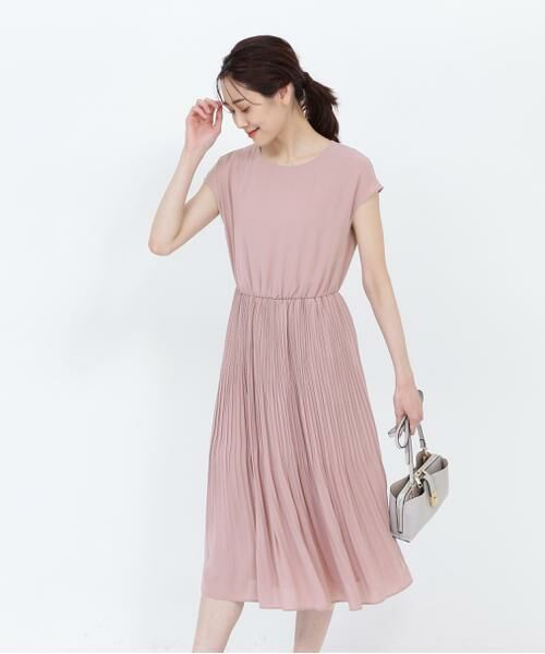 セール フレンチスリーブプリーツワンピース ワンピース Natural Beauty Basic ナチュラルビューティーベーシック ファッション通販 タカシマヤファッションスクエア