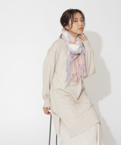 ブロックチェックソフトストール マフラー ショール スヌード ストール Natural Beauty Basic ナチュラルビューティーベーシック ファッション通販 タカシマヤファッションスクエア
