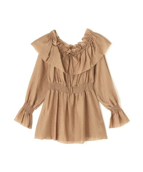 ＊＊NATURAL BEAUTY BASIC / ナチュラルビューティーベーシック シャツ・ブラウス | シアーフリルペプラムブラウス | 詳細24