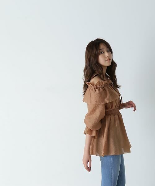 ＊＊NATURAL BEAUTY BASIC / ナチュラルビューティーベーシック シャツ・ブラウス | シアーフリルペプラムブラウス | 詳細26