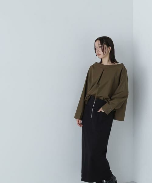 **NATURAL BEAUTY BASIC / ナチュラルビューティーベーシック スカート | アウトポケットジップナロースカート | 詳細18