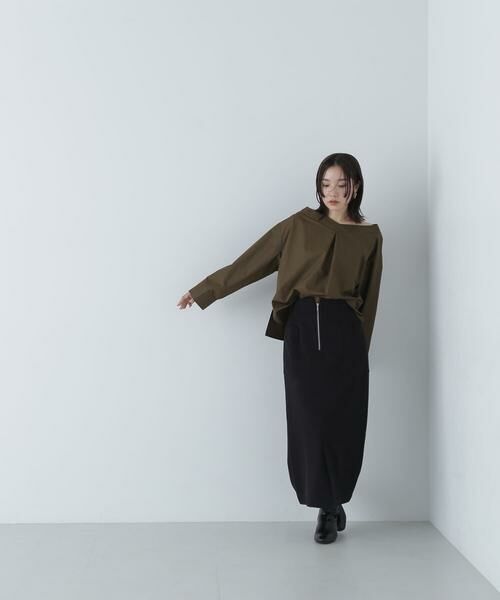 **NATURAL BEAUTY BASIC / ナチュラルビューティーベーシック スカート | アウトポケットジップナロースカート | 詳細19