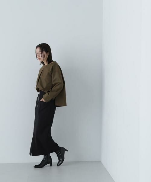 **NATURAL BEAUTY BASIC / ナチュラルビューティーベーシック スカート | アウトポケットジップナロースカート | 詳細20