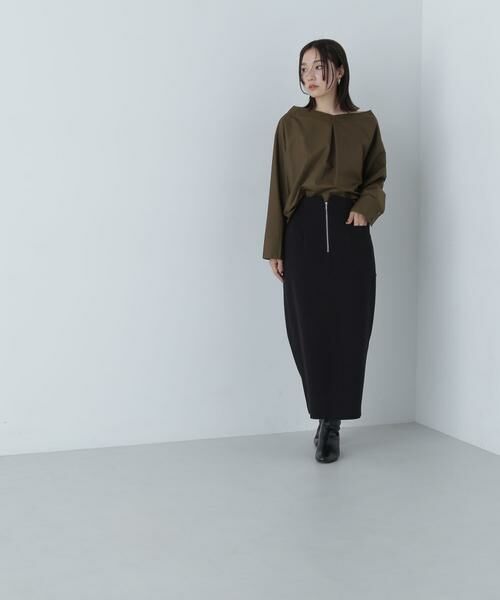 **NATURAL BEAUTY BASIC / ナチュラルビューティーベーシック スカート | アウトポケットジップナロースカート | 詳細21