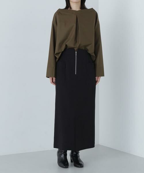 **NATURAL BEAUTY BASIC / ナチュラルビューティーベーシック スカート | アウトポケットジップナロースカート | 詳細22