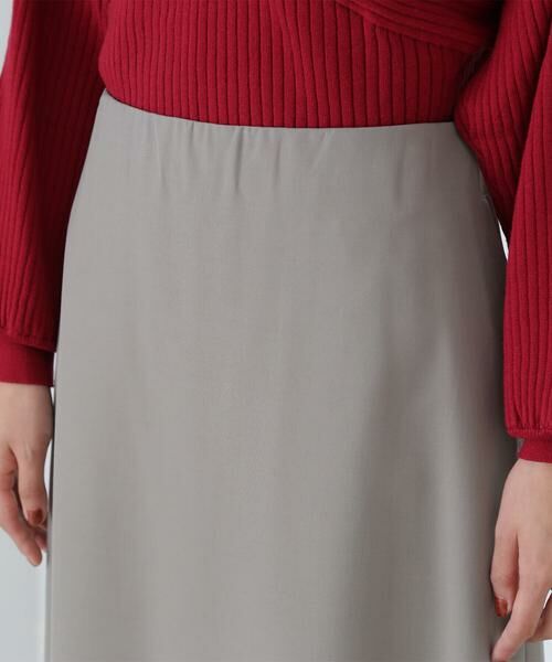 ＊＊NATURAL BEAUTY BASIC / ナチュラルビューティーベーシック スカート | ミニマルセミフレアスカート | 詳細10