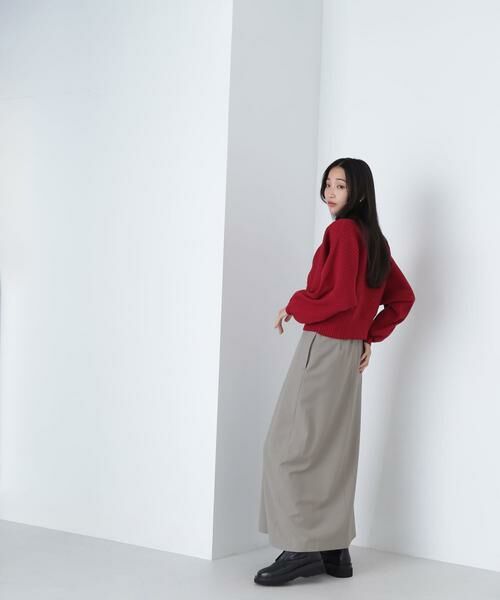 ＊＊NATURAL BEAUTY BASIC / ナチュラルビューティーベーシック スカート | ミニマルセミフレアスカート | 詳細2