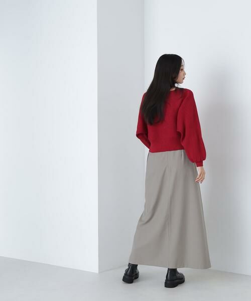 ＊＊NATURAL BEAUTY BASIC / ナチュラルビューティーベーシック スカート | ミニマルセミフレアスカート | 詳細3