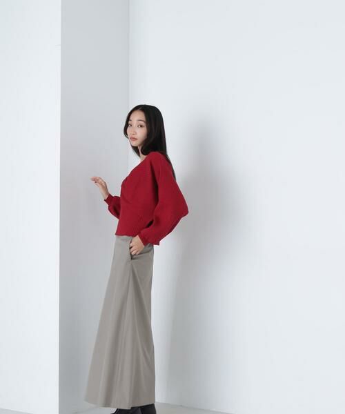 ＊＊NATURAL BEAUTY BASIC / ナチュラルビューティーベーシック スカート | ミニマルセミフレアスカート | 詳細4