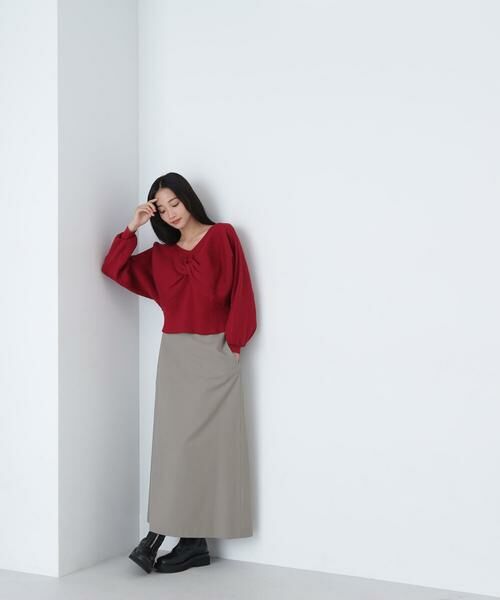 ＊＊NATURAL BEAUTY BASIC / ナチュラルビューティーベーシック スカート | ミニマルセミフレアスカート | 詳細5