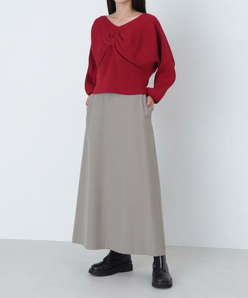 ＊＊NATURAL BEAUTY BASIC / ナチュラルビューティーベーシック スカート | ミニマルセミフレアスカート | 詳細7