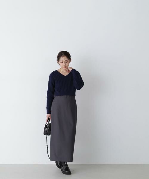 ＊＊NATURAL BEAUTY BASIC / ナチュラルビューティーベーシック スカート | ミニマルセミフレアスカート | 詳細16