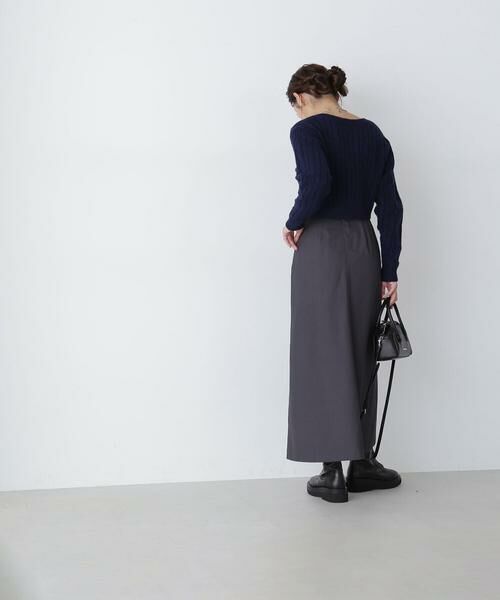 ＊＊NATURAL BEAUTY BASIC / ナチュラルビューティーベーシック スカート | ミニマルセミフレアスカート | 詳細17
