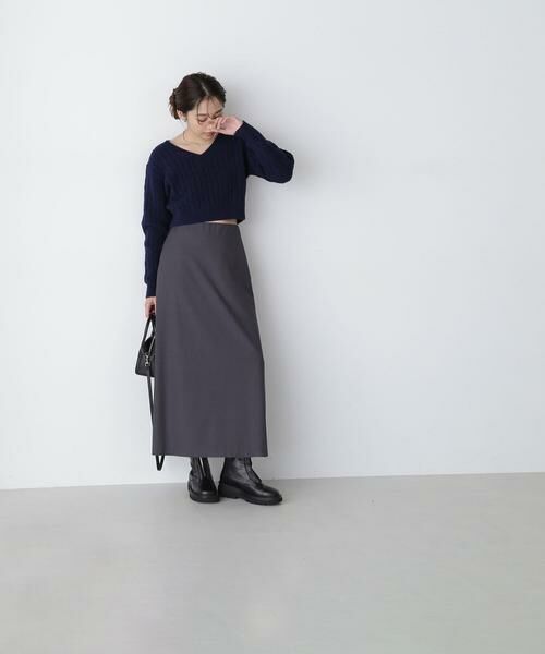 ＊＊NATURAL BEAUTY BASIC / ナチュラルビューティーベーシック スカート | ミニマルセミフレアスカート | 詳細19