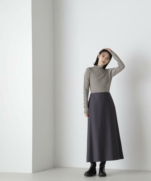 ＊＊NATURAL BEAUTY BASIC / ナチュラルビューティーベーシック スカート | ミニマルセミフレアスカート | 詳細22