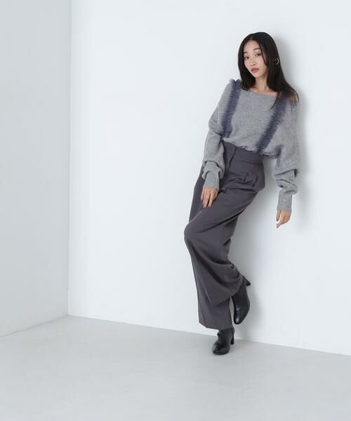 ＊＊NATURAL BEAUTY BASIC / ナチュラルビューティーベーシック パンツ | チュールフリルストラップパンツ | 詳細3