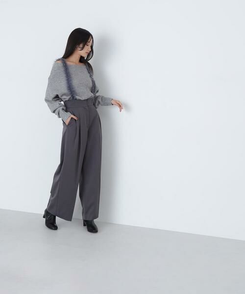 ＊＊NATURAL BEAUTY BASIC / ナチュラルビューティーベーシック パンツ | チュールフリルストラップパンツ | 詳細5