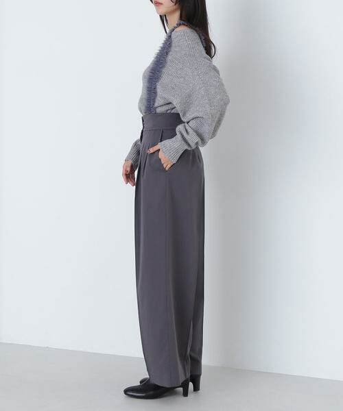 ＊＊NATURAL BEAUTY BASIC / ナチュラルビューティーベーシック パンツ | チュールフリルストラップパンツ | 詳細7