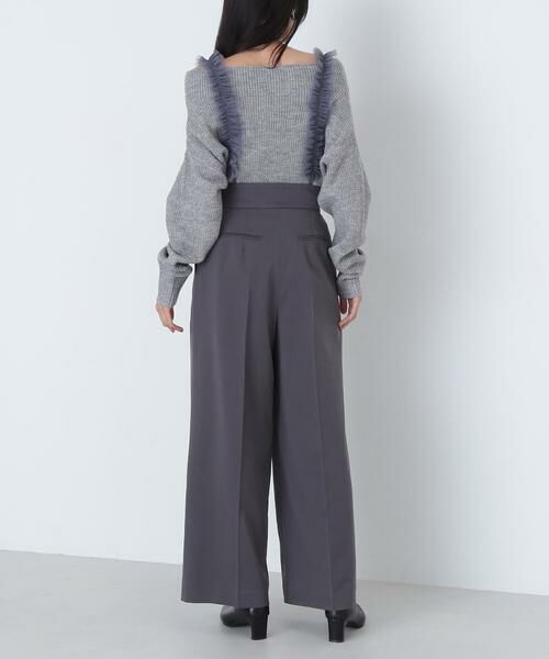 ＊＊NATURAL BEAUTY BASIC / ナチュラルビューティーベーシック パンツ | チュールフリルストラップパンツ | 詳細8