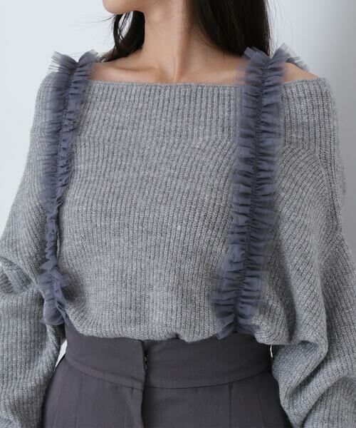 ＊＊NATURAL BEAUTY BASIC / ナチュラルビューティーベーシック パンツ | チュールフリルストラップパンツ | 詳細9