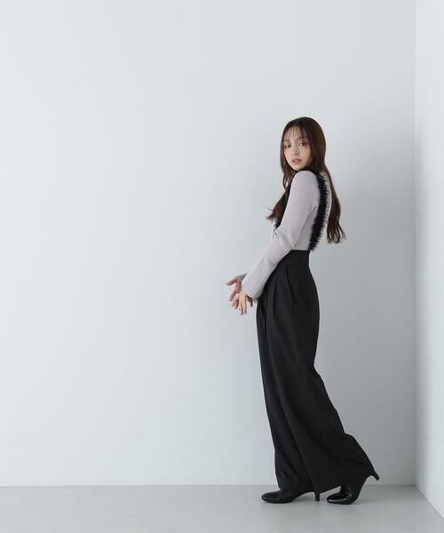 ＊＊NATURAL BEAUTY BASIC / ナチュラルビューティーベーシック パンツ | チュールフリルストラップパンツ | 詳細16