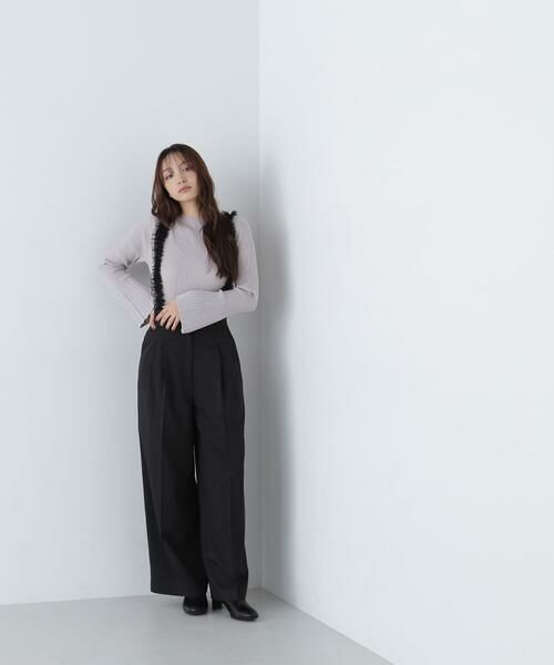 ＊＊NATURAL BEAUTY BASIC / ナチュラルビューティーベーシック パンツ | チュールフリルストラップパンツ | 詳細17