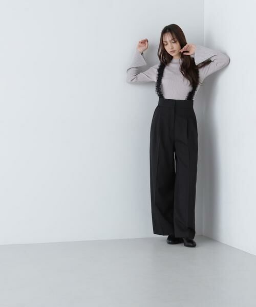 ＊＊NATURAL BEAUTY BASIC / ナチュラルビューティーベーシック パンツ | チュールフリルストラップパンツ | 詳細18