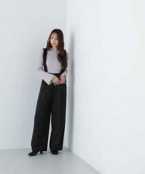 ＊＊NATURAL BEAUTY BASIC / ナチュラルビューティーベーシック パンツ | チュールフリルストラップパンツ | 詳細19