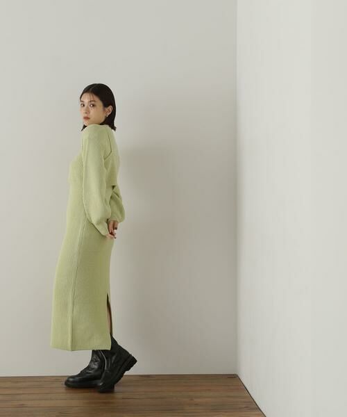 **NATURAL BEAUTY BASIC / ナチュラルビューティーベーシック ワンピース | コンパクトビスチェニットワンピース | 詳細3