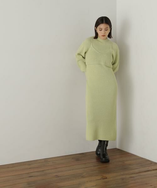 **NATURAL BEAUTY BASIC / ナチュラルビューティーベーシック ワンピース | コンパクトビスチェニットワンピース | 詳細5