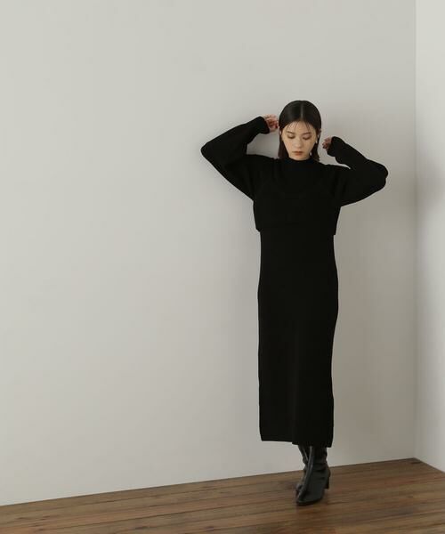 **NATURAL BEAUTY BASIC / ナチュラルビューティーベーシック ワンピース | コンパクトビスチェニットワンピース | 詳細17