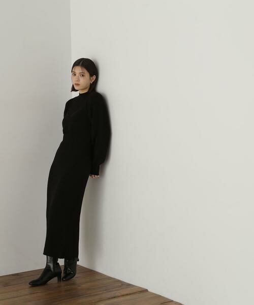 **NATURAL BEAUTY BASIC / ナチュラルビューティーベーシック ワンピース | コンパクトビスチェニットワンピース | 詳細18