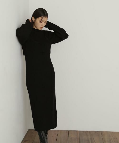 **NATURAL BEAUTY BASIC / ナチュラルビューティーベーシック ワンピース | コンパクトビスチェニットワンピース | 詳細19