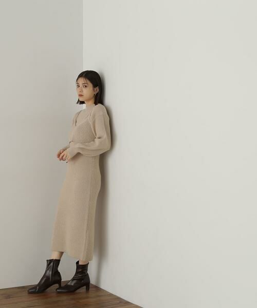 **NATURAL BEAUTY BASIC / ナチュラルビューティーベーシック ワンピース | コンパクトビスチェニットワンピース | 詳細26