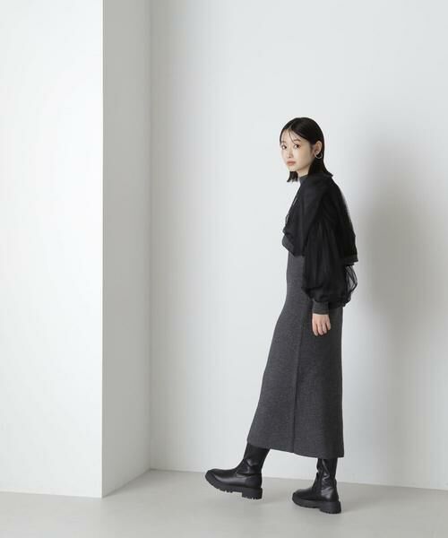 ＊＊NATURAL BEAUTY BASIC / ナチュラルビューティーベーシック ワンピース | チュールカーデ＆ニットワンピセット | 詳細2