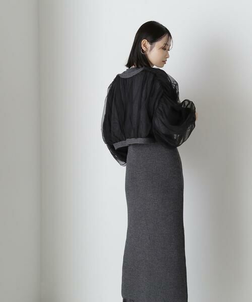 ＊＊NATURAL BEAUTY BASIC / ナチュラルビューティーベーシック ワンピース | チュールカーデ＆ニットワンピセット | 詳細3