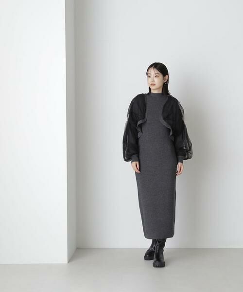 ＊＊NATURAL BEAUTY BASIC / ナチュラルビューティーベーシック ワンピース | チュールカーデ＆ニットワンピセット | 詳細6