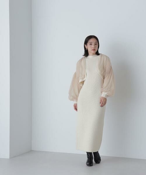 ＊＊NATURAL BEAUTY BASIC / ナチュラルビューティーベーシック ワンピース | チュールカーデ＆ニットワンピセット | 詳細19