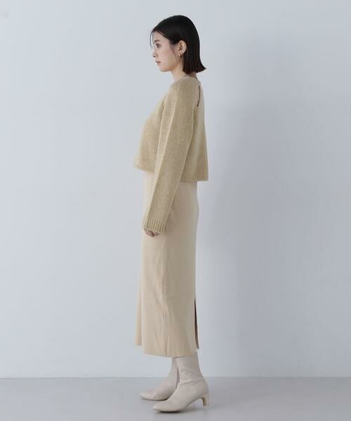 ＊＊NATURAL BEAUTY BASIC / ナチュラルビューティーベーシック ワンピース | クロップドラメトップス＆ニットキャミワンピース | 詳細11