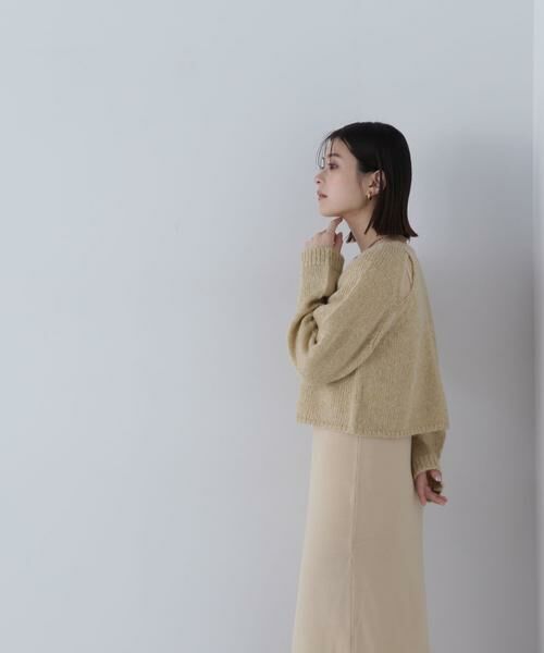 ＊＊NATURAL BEAUTY BASIC / ナチュラルビューティーベーシック ワンピース | クロップドラメトップス＆ニットキャミワンピース | 詳細3