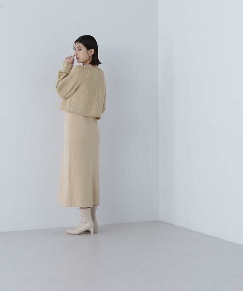 ＊＊NATURAL BEAUTY BASIC / ナチュラルビューティーベーシック ワンピース | クロップドラメトップス＆ニットキャミワンピース | 詳細6