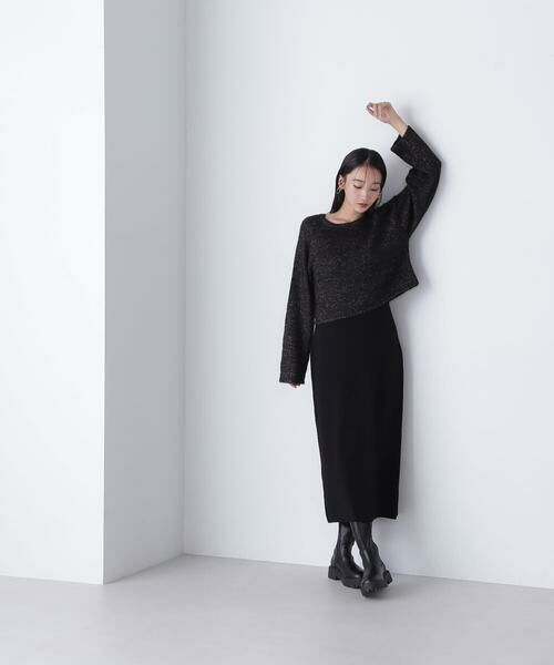 ＊＊NATURAL BEAUTY BASIC / ナチュラルビューティーベーシック ワンピース | クロップドラメトップス＆ニットキャミワンピース | 詳細25