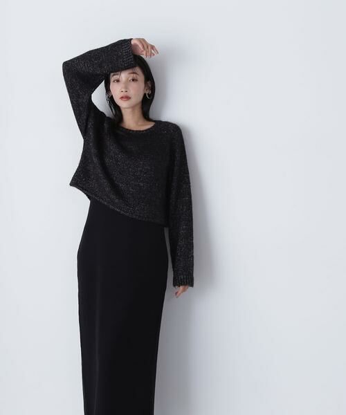 ＊＊NATURAL BEAUTY BASIC / ナチュラルビューティーベーシック ワンピース | クロップドラメトップス＆ニットキャミワンピース | 詳細28