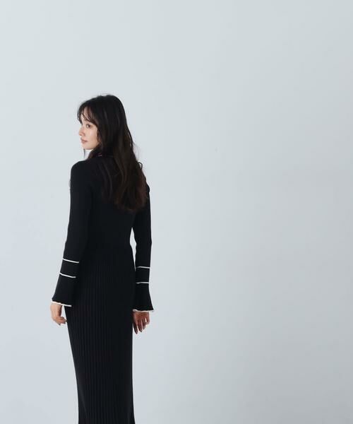 ＊＊NATURAL BEAUTY BASIC / ナチュラルビューティーベーシック ワンピース | ポロバイカラーニットワンピース | 詳細11