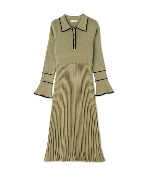 ＊＊NATURAL BEAUTY BASIC / ナチュラルビューティーベーシック ワンピース | ポロバイカラーニットワンピース | 詳細19