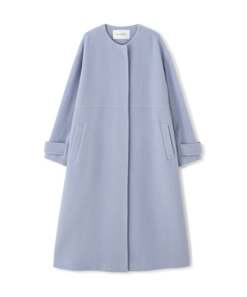 セール】 フォルムノーカラーロングコート 24AW (アウター セール】 フォルムノーカラーロングコート 24AW (アウター