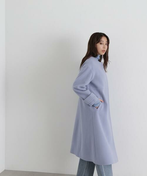 セール】 フォルムノーカラーロングコート 24AW （アウター