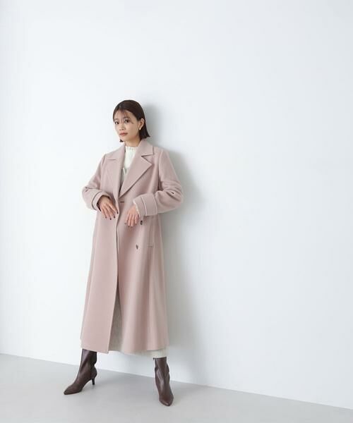 ＊＊NATURAL BEAUTY BASIC / ナチュラルビューティーベーシック アウター | ベルテッドコート　24AW | 詳細8