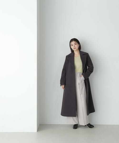 ＊＊NATURAL BEAUTY BASIC / ナチュラルビューティーベーシック アウター | ベルテッドコート　24AW | 詳細14