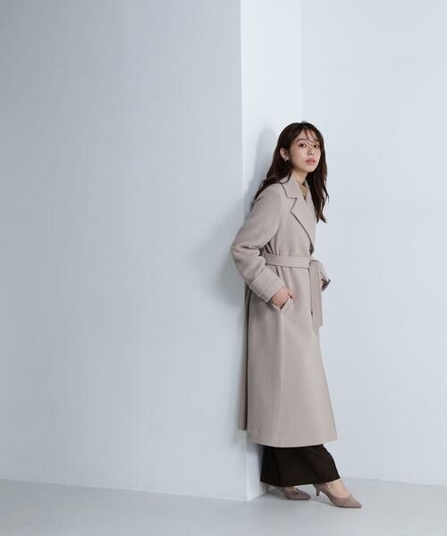 ＊＊NATURAL BEAUTY BASIC / ナチュラルビューティーベーシック アウター | ベルテッドコート　24AW | 詳細29